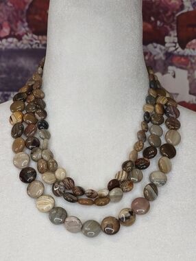 Jay King Multi-Strand Banded Persian Agate Necklace